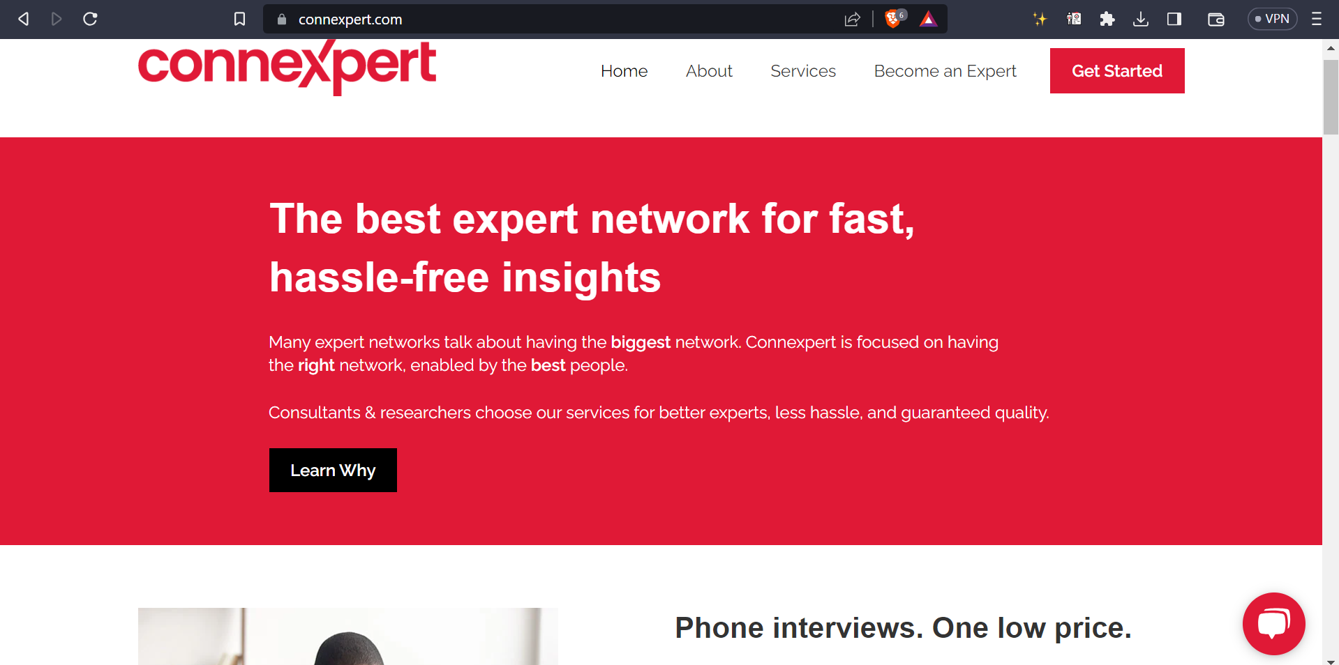 Connexpert site screenshot 1